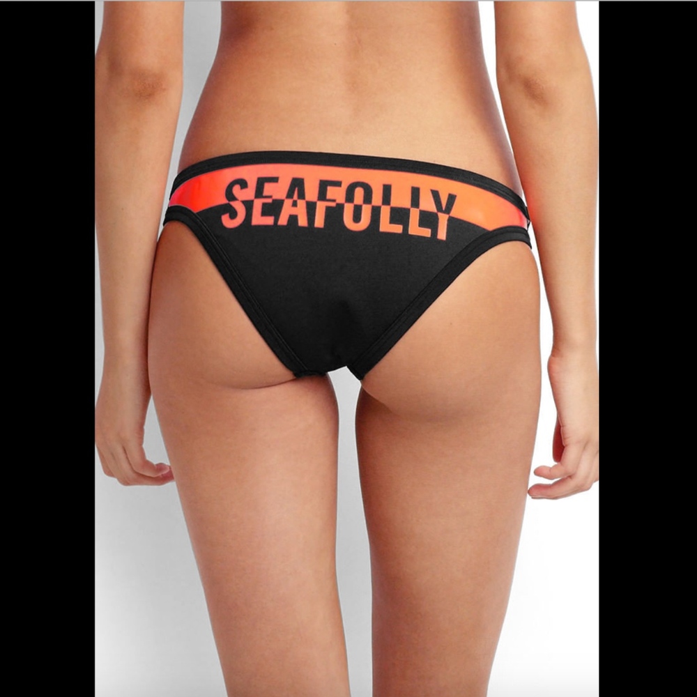 NWT Seafolly Trackside Scuba Hipster Bikini Bottom SZ US 6
